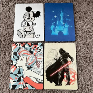 4 Disney Visa Rewards Exclusive Postcards